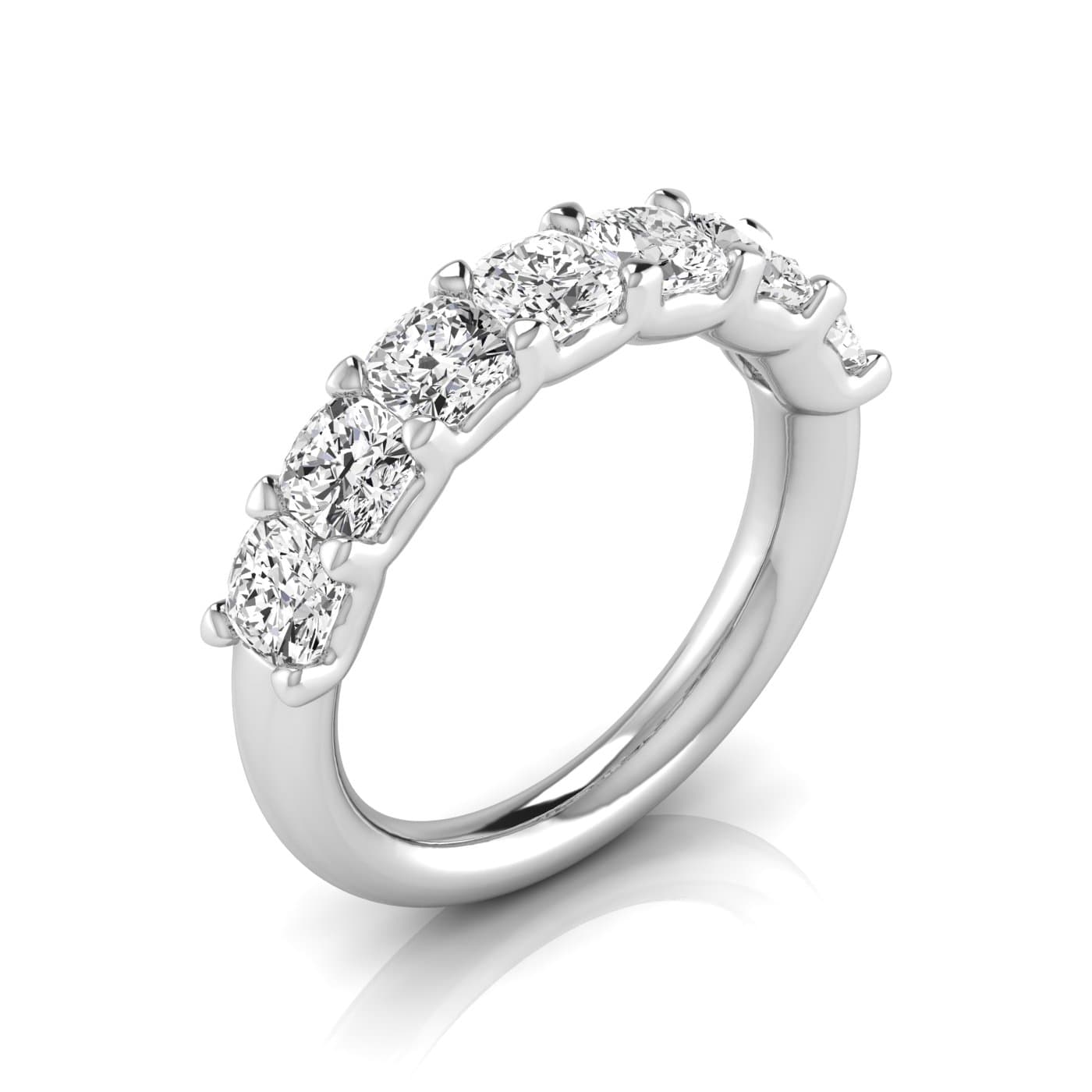 1/2 Spread Cushion Diamond Wedding Band — View 1