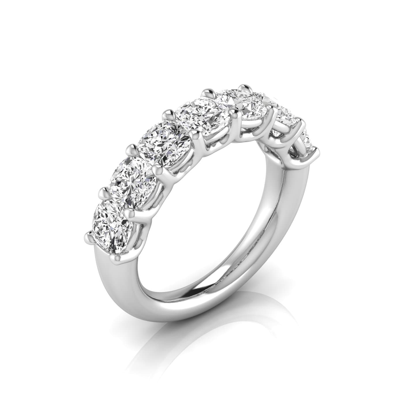 1/2 Spread Cushion Diamond Wedding Band — View 1