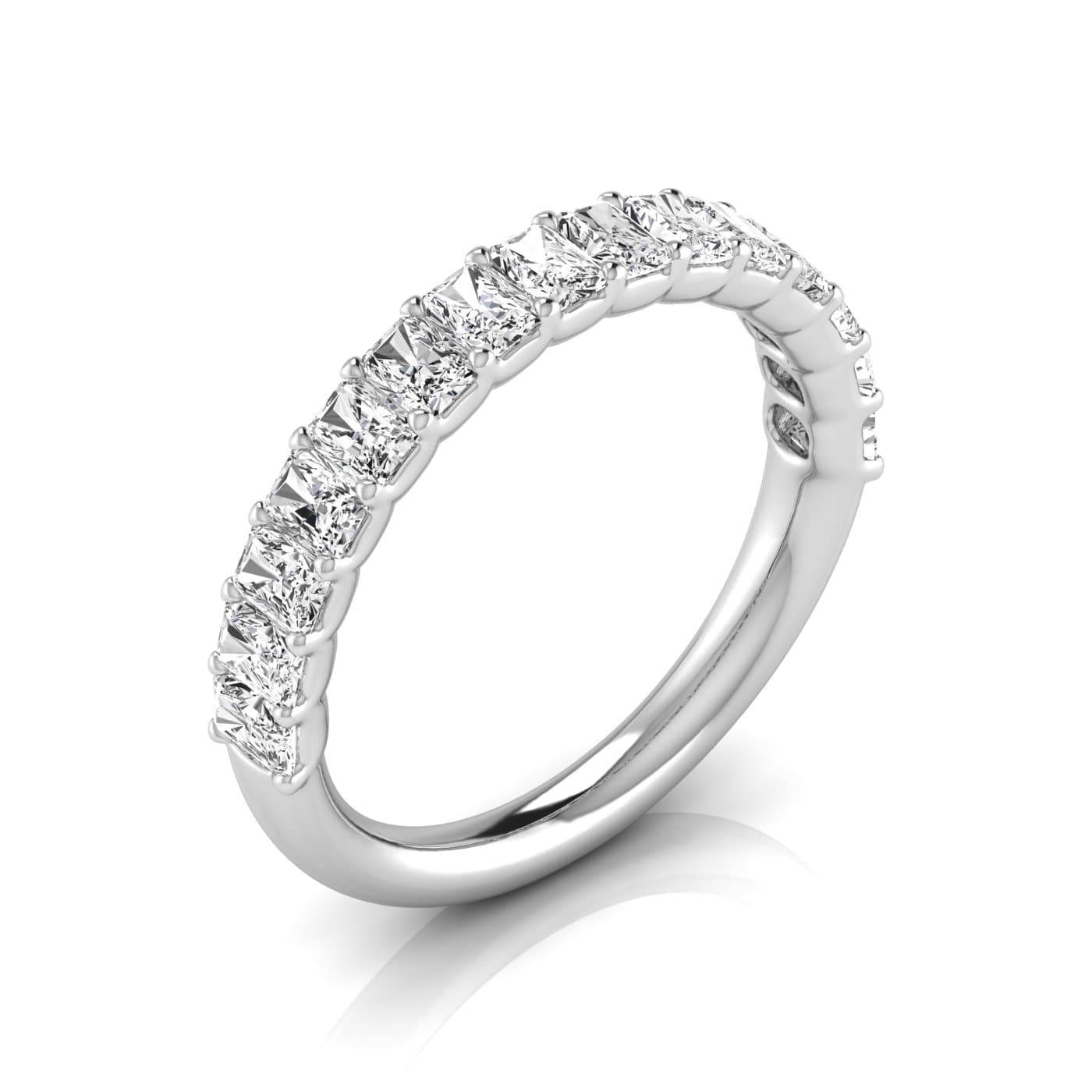 1/2 Spread Radiant Diamond Wedding Band — View 1