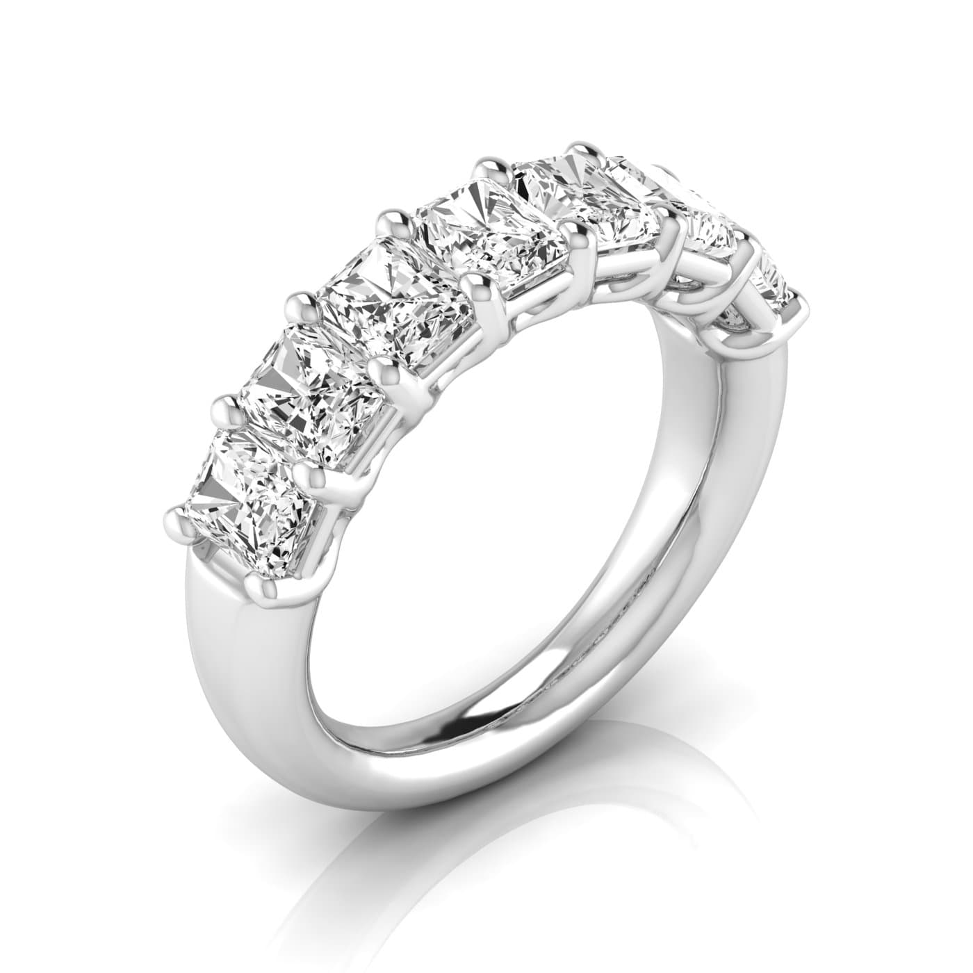 1/2 Spread Radiant Diamond Wedding Band — View 1