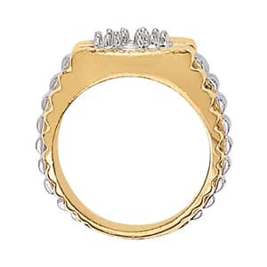 Men's Cluster Ring (3/4 ct. tw.), Side view in white gold or platinum