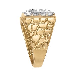 Men's Cluster Ring (1.98 ct. tw.), Side view in white gold or platinum