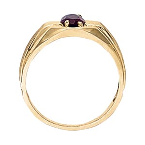 Men's Ring Color, Side view in white gold or platinum