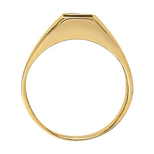 Men's Ring Color, Side view in white gold or platinum