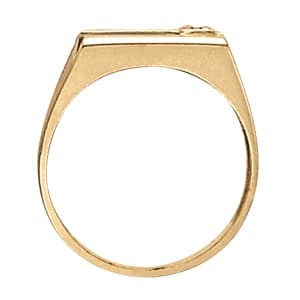 Men's Ring Onyx (0 ct. tw.), Side view in white gold or platinum