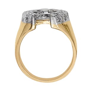 Men's RING HORSESHOE & NOVELTY (0.99 ct. tw.), Side view in white gold or platinum