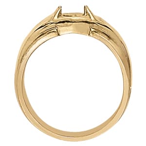 Men's Ring Color (0.02 ct. tw.), Side view in white gold or platinum
