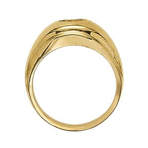Men's Ring Solitaire (1 ct. tw.), Side view in white gold or platinum