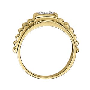 Men's Ring Solitaire (1/2 ct. tw.), Side view in white gold or platinum