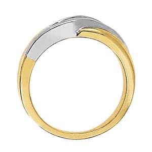 Men's Ring Channel Bands (0.48 ct. tw.), Side view in white gold or platinum