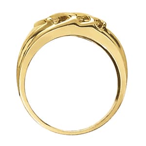 Men's Ring Channel Bands (0.48 ct. tw.), Side view in white gold or platinum