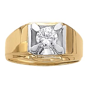 Solitaire Gents Rings — 1 CT — View 1