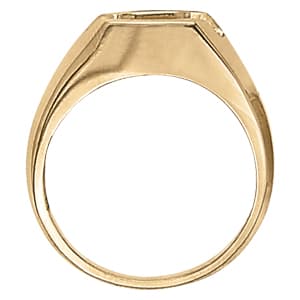 Men's Ring Color (0.2 ct. tw.), Side view in white gold or platinum