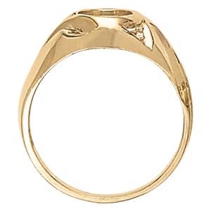 Men's Ring Color (0.02 ct. tw.), Side view in white gold or platinum