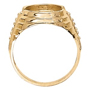 Men's Ring Onyx (1/8 ct. tw.), Side view in white gold or platinum