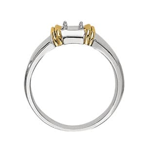Men's Ring Solitaire (1/3 ct. tw.), Side view in white gold or platinum
