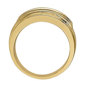 Men's Ring Channel Bands (1 ct. tw.), Side view in white gold or platinum