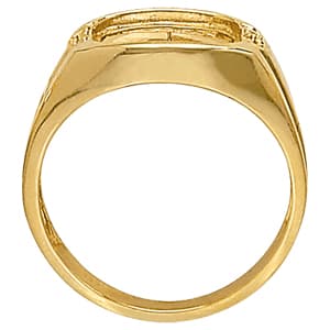 Men's Ring Onyx (0.03 ct. tw.), Side view in white gold or platinum