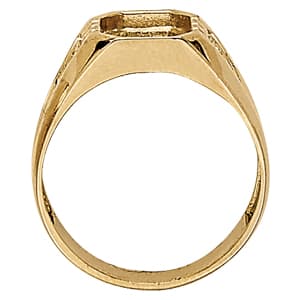 Men's Ring Onyx (0.02 ct. tw.), Side view in white gold or platinum