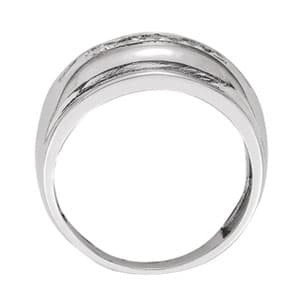 Men's Ring Channel Bands (1/2 ct. tw.), Side view in white gold or platinum