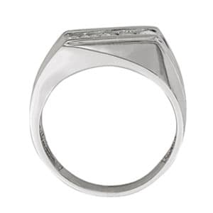 Men's Ring Channel Bands (1/2 ct. tw.), Side view in white gold or platinum