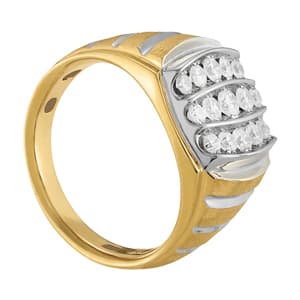 Men's Ring Cluster (1 ct. tw.), Side view in white gold or platinum