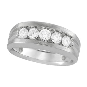 Gents Ring Channel Bands — C — View 1