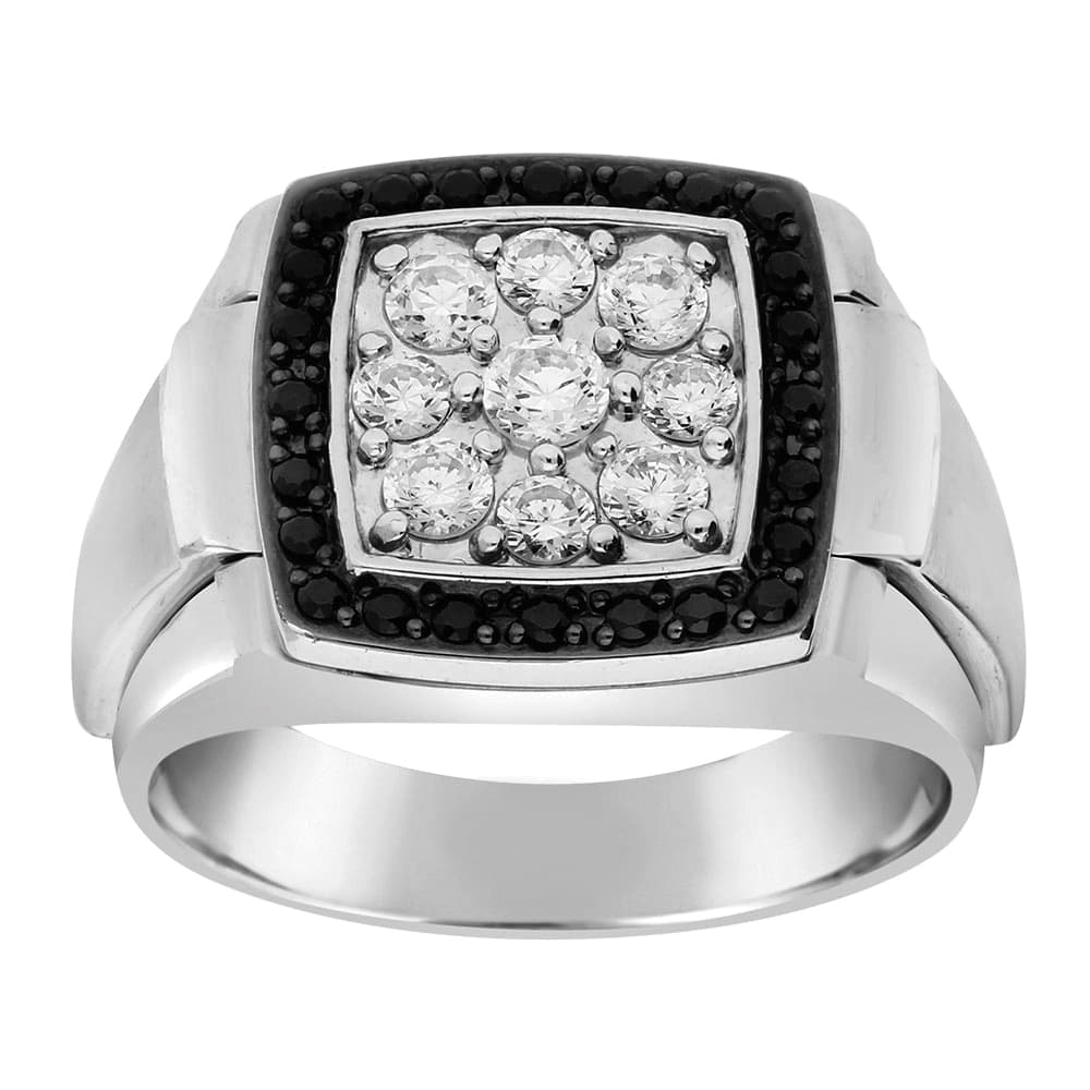 GENT'S DIAMOND CLUSTER RING — 1/2 CT — View 1