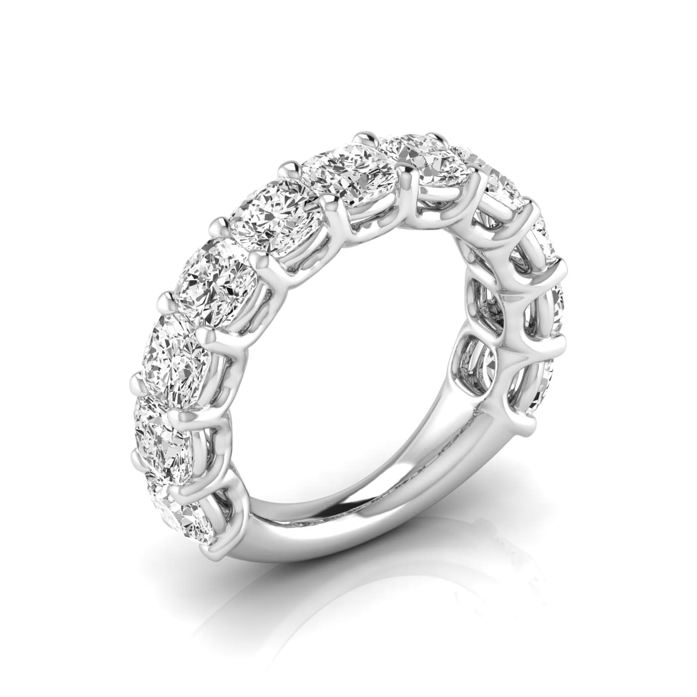3/4 Spread Cushion Diamond Wedding Band — View 1