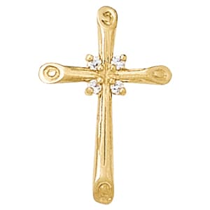 Pendants Religious Crosses — White Gold