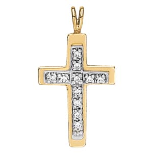 Pendants Religious Crosses — White Gold