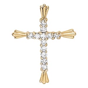 Pendants Religious Crosses — White Gold