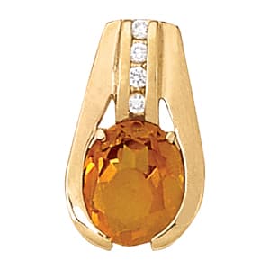 Pendants Neck Centers & Slides — White Gold
