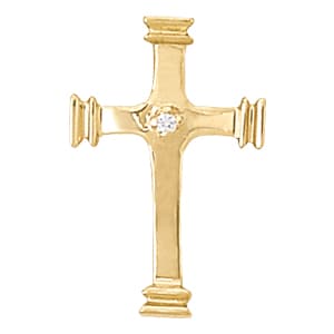Pendants Religious Crosses — White Gold