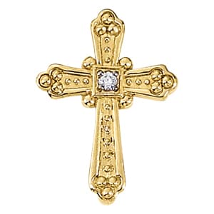 Pendants Religious Crosses — White Gold