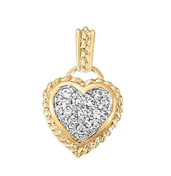 Pendants Heart Matching 81742 — White Gold