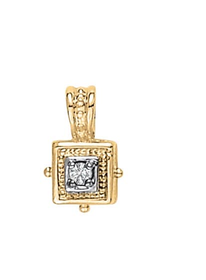Pendants Solitaires Matching 81774 — White Gold