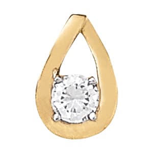 Solitaire Pendants — White Gold
