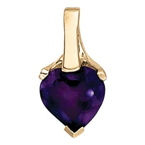 Pendants Color Heart — White Gold