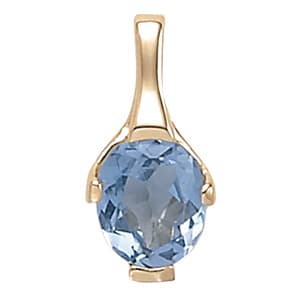 Pendants Color Oval — White Gold