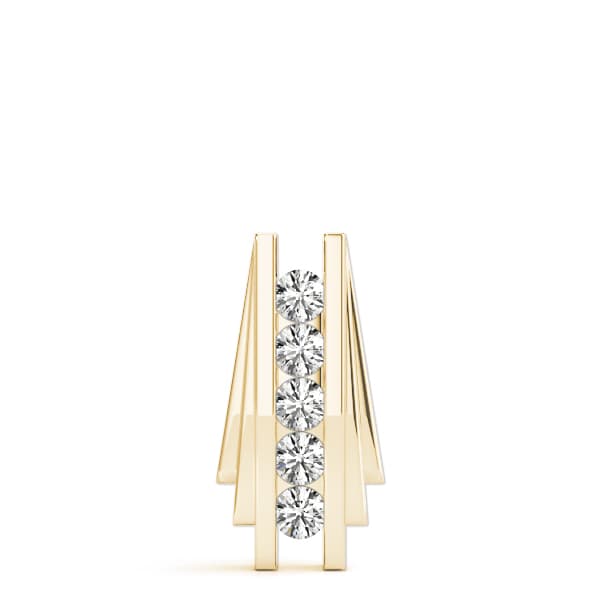 Fashion Pendant (1/4 ct. tw.), On hand view in yellow gold