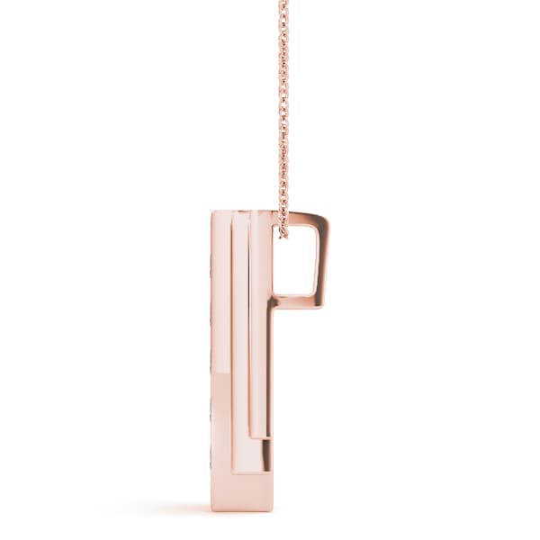 Fashion Pendant (1/2 ct. tw.), Side view in rose gold