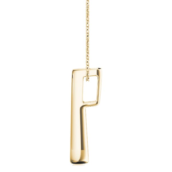 3-Stone Drop Pendant (1/4 ct. tw.), Side view in yellow gold