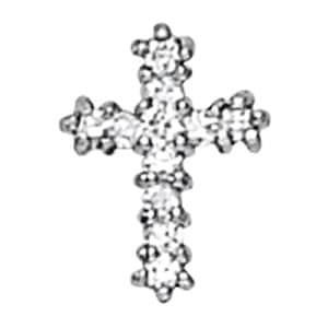 Cross Pendant — White Gold