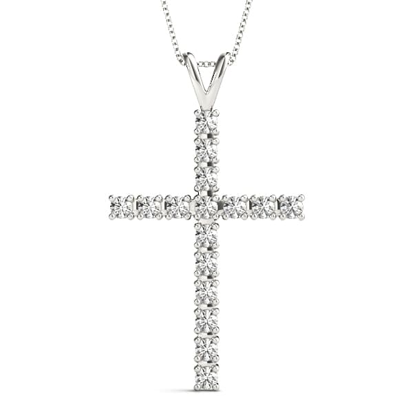 Cross Pendant — 1/2 CT — View 1