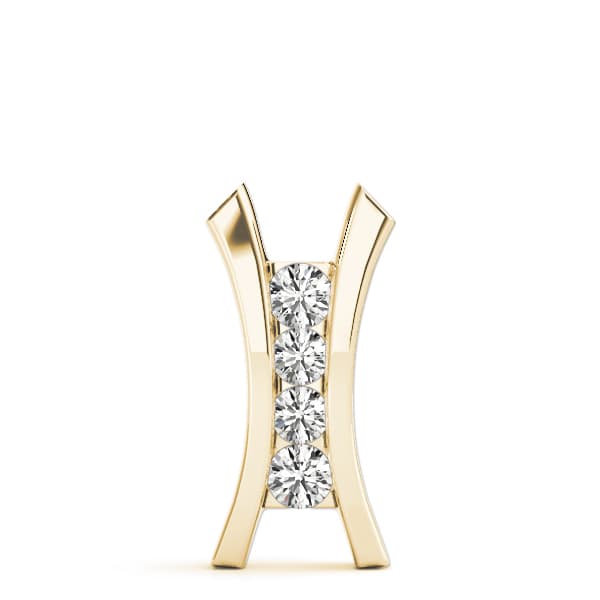 Fashion Pendant (1/2 ct. tw.), On hand view in yellow gold
