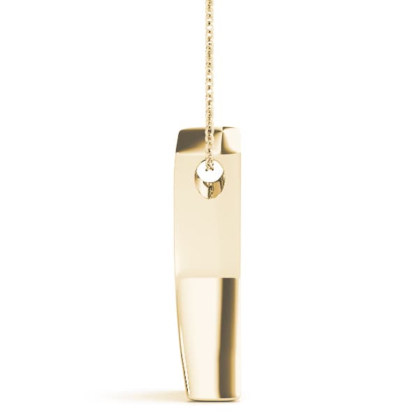 Fashion Pendant (1/2 ct. tw.), Side view in yellow gold