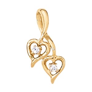 Breakdown-pendants Heart — White Gold
