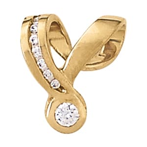 Pendants Solitaires — White Gold