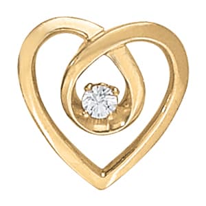 Pendants Heart — White Gold